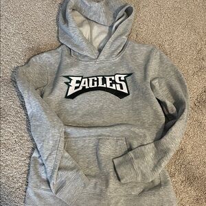 NFL Gray EAGLES Kids Hoodie